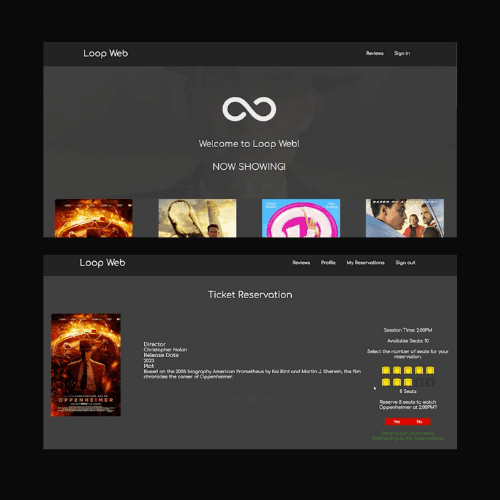 Cinema Booking Web Application project thumbnail